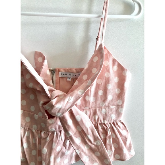 English Factory Pink Polka Dot Tie Top & Marching Trousers - Picture 11 of 16